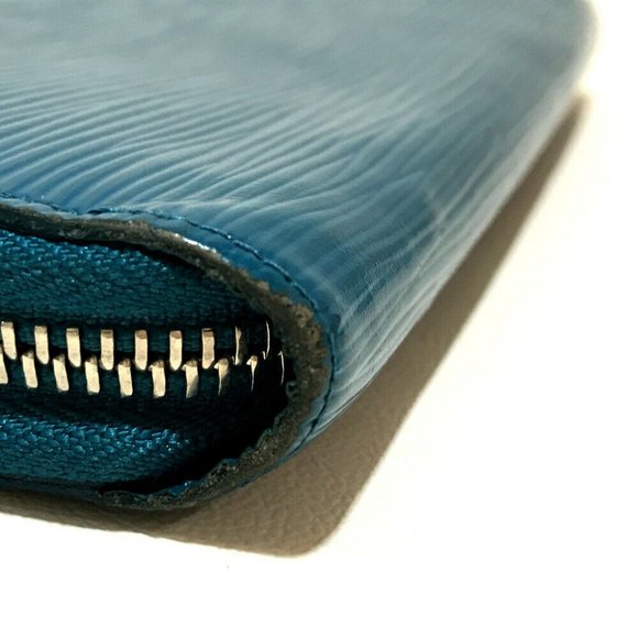 AUTHENTIC LOUIS VUITTON Epi Zippy - Wallet Zip Around Long Wallet Indigo - Picture 6 of 6